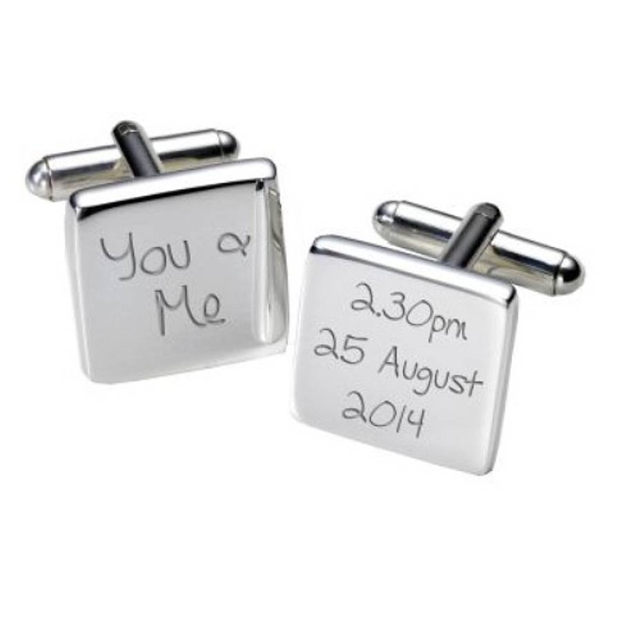 Personalised Wedding Cufflinks By British and Bespoke