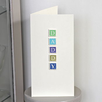 Handmade Personalised 'Daddy' Card, 2 of 5