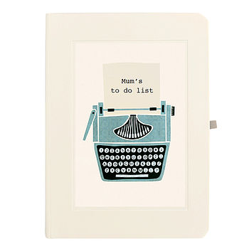 Personalised Mother's Day Typewriter Notebook, 2 of 5