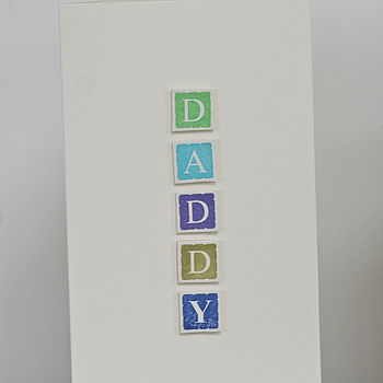 Handmade Personalised 'Daddy' Card, 3 of 5