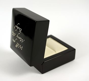 Personalised 'Will You Marry Me?' Ring Box, 3 of 3