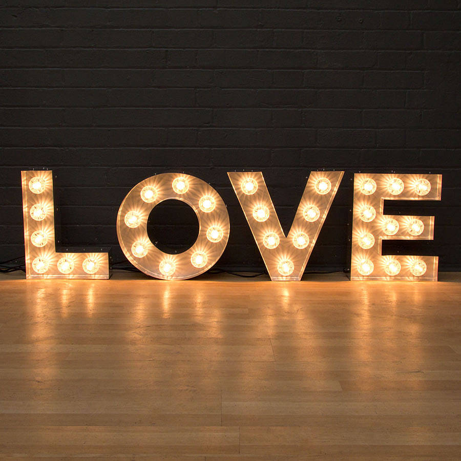 Love light up sign wedding