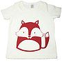 Little Fox Organic Cotton T Shirt, thumbnail 2 of 7