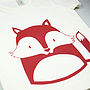 Little Fox Organic Cotton T Shirt, thumbnail 3 of 7