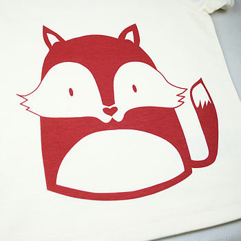 Little Fox Organic Cotton T Shirt, 4 of 7