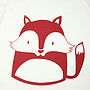 Little Fox Organic Cotton T Shirt, thumbnail 5 of 7