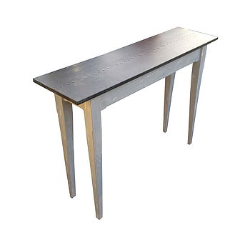 Zinc Topped Console Table, 3 of 4