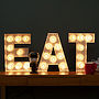 'Eat' Light Up Fairground Bulb Sign, thumbnail 1 of 4