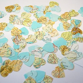 Map Heart Table Confetti, 2 of 5