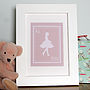 Ballerina Silhouette Personalised Print, thumbnail 1 of 8