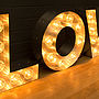 'Love' Light Up Fairground Bulb Sign, thumbnail 3 of 5