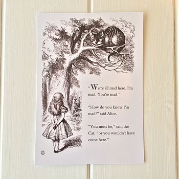 Alice In Wonderland Postcard, 3 of 3