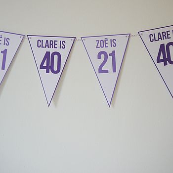 Birthday Bunting For Twins Or Joint Party, 4 of 7