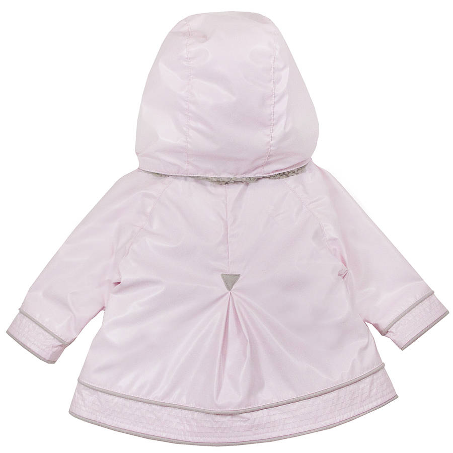 Girls Fully Lined Fleece Raincoat By Chateau de Sable