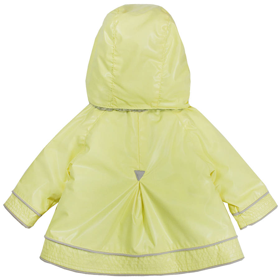 Girls Fully Lined Fleece Raincoat By Chateau de Sable