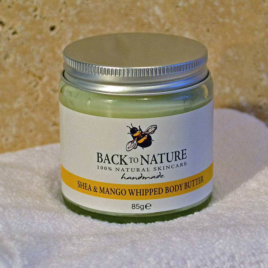 luxurious shea and mango whipped body butter by back to nature skincare ...