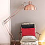 Brushed Copper Angled Floor Lamp, thumbnail 2 of 9