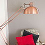 Brushed Copper Angled Floor Lamp, thumbnail 8 of 9
