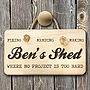 Personalised Man Shed Sign, thumbnail 1 of 3