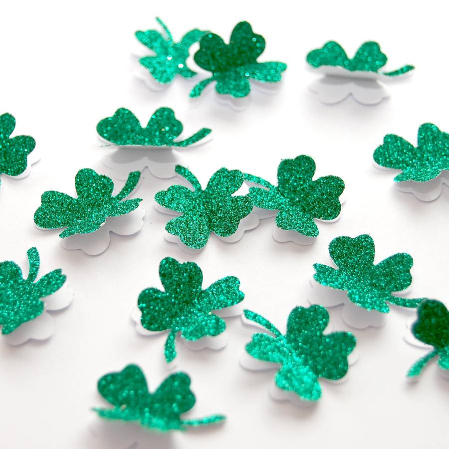 Shamrock 3D Good Luck Table Confetti, 1 of 4