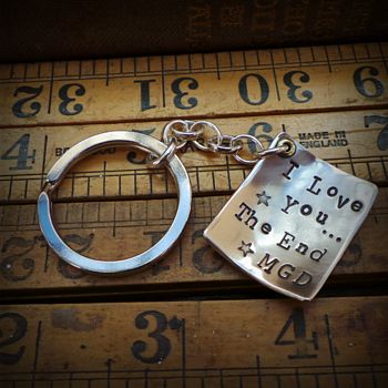 Personalised Silver Message Keyring, 2 of 4