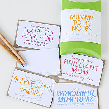 Mummy To Be Notes By the green gables | notonthehighstreet.com