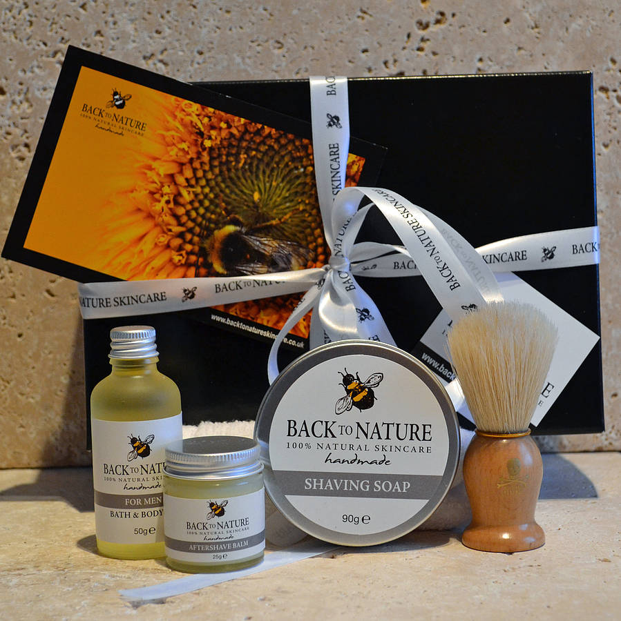 men's luxury skin care gift pack by back to nature skincare