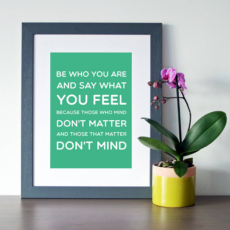 dr seuss 'be who you are' quote print by hope & love ...