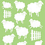 Mini Jumping Sheep Wall Stickers, thumbnail 2 of 3