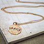 'I’Ll Never Stop’ Gold Necklace, thumbnail 1 of 4