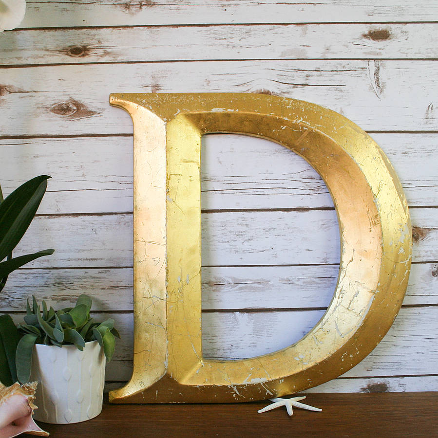 Large Vintage Shop Letter d  By Bonnie And Bell 