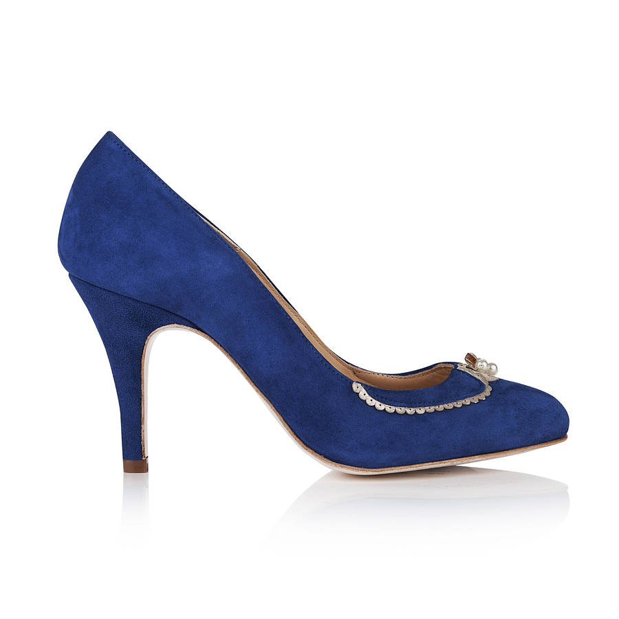 catherine suede wedding shoes by rachel simpson | notonthehighstreet.com