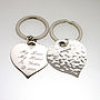 Personalised Silver Mother's Day Heart Keyring, thumbnail 2 of 5