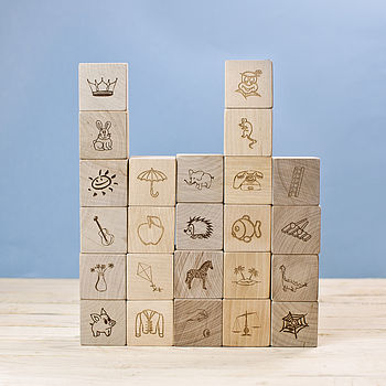 Personalised Two Sides Wooden Keepsake Blocks, 9 of 11