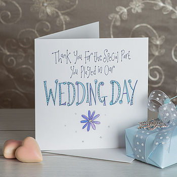 Special Thank You Wedding Card, 2 of 2