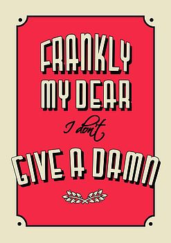 Frankly My Dear Vintage Style Art Print, 4 of 8