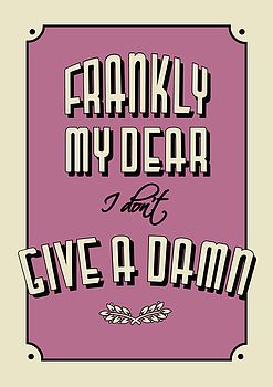 Frankly My Dear Vintage Style Art Print, 5 of 8