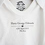 Personalised Baby Announcement Babygrow, thumbnail 1 of 5