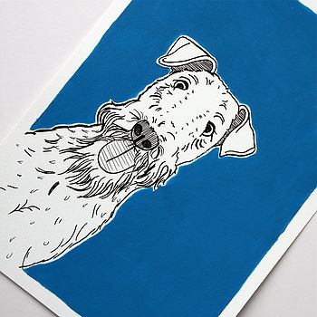 Airedale Dog Art Print, 2 of 3