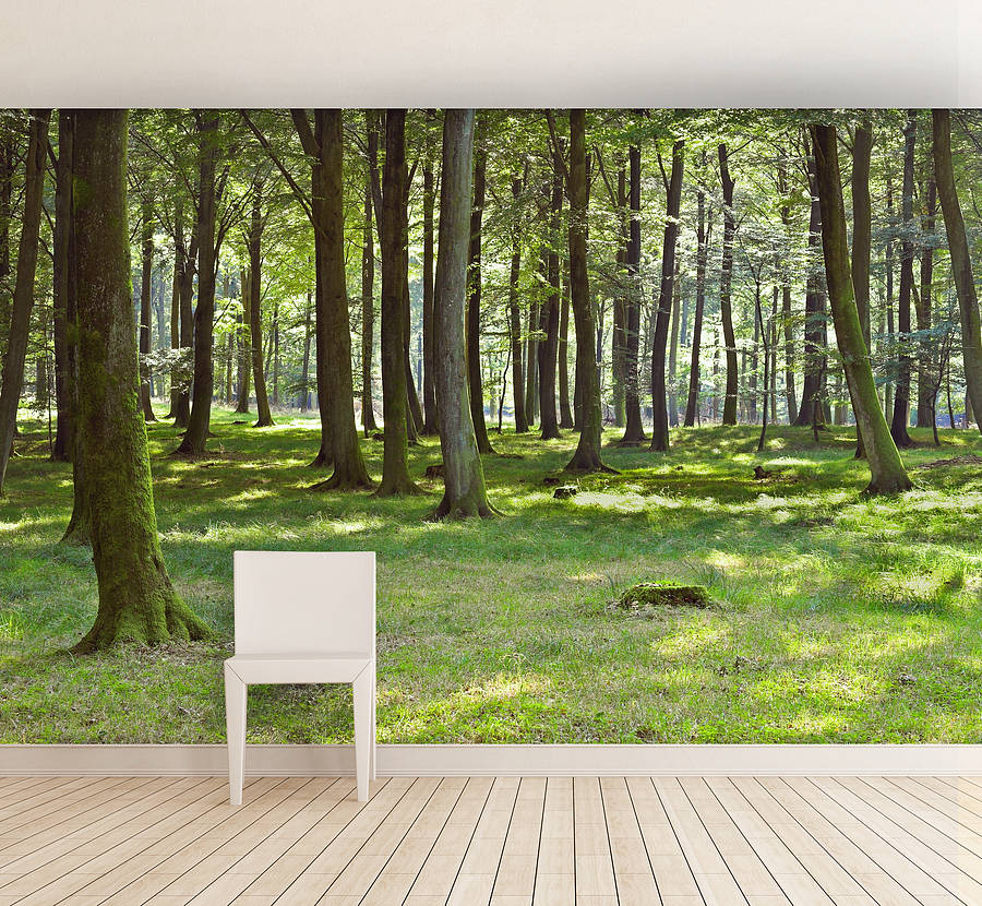 Woodland Forest Self Adhesive Wallpaper, 1 of 4