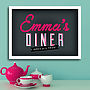 Personalised Kitchen 'Diner' Print, thumbnail 1 of 3