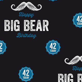 Personalised Birthday Wrap Moustache, 2 of 6