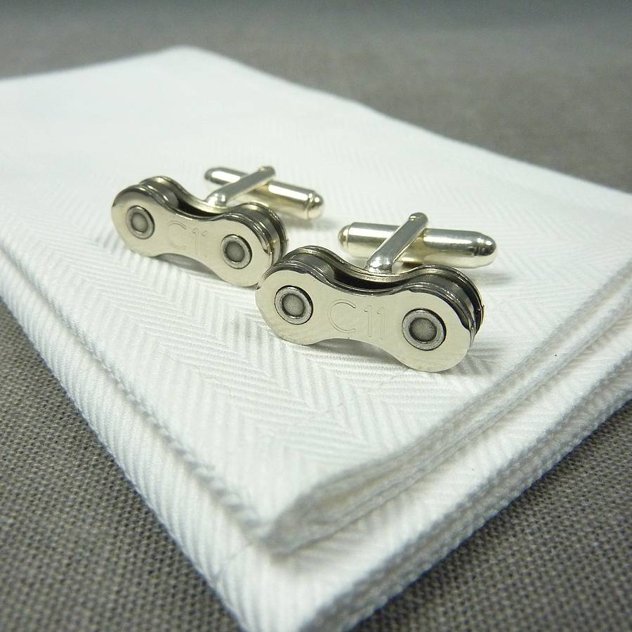 Image of Campagnolo Chorus Bicycle Chain Cufflinks