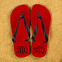 Monogrammed Personalised Flip Flops, thumbnail 1 of 5