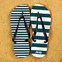 Striped Personalised Flip Flops, thumbnail 2 of 5