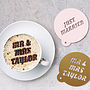 Personalised Wedding Coffee Stencil, thumbnail 5 of 6