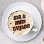 Personalised Wedding Coffee Stencil, thumbnail 3 of 6