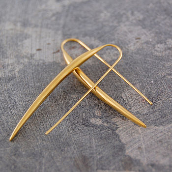 Gold Sterling Silver Chilli Pepper Earrings, 2 of 9