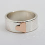 Personalised Wide Beaten Silver Heart Ring, thumbnail 11 of 11