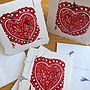 Lace Dove Heart Handprint Card | Wallet, thumbnail 3 of 12